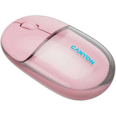 CANYON mouse 24 BT/ Wireless Transparent/Pink