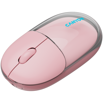 CANYON mouse 24 BT/ Wireless Transparent/Pink