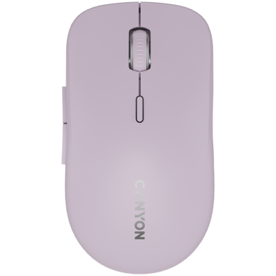 Canyon MW‑12 – mysz bezprzewodowa Dual‑Band 2.4 GHz + BT (różowa)