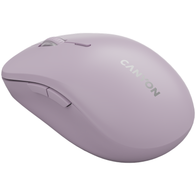 Canyon MW‑12 – mysz bezprzewodowa Dual‑Band 2.4 GHz + BT (różowa)