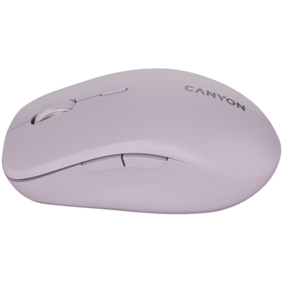 Canyon MW‑12 – mysz bezprzewodowa Dual‑Band 2.4 GHz + BT (różowa)