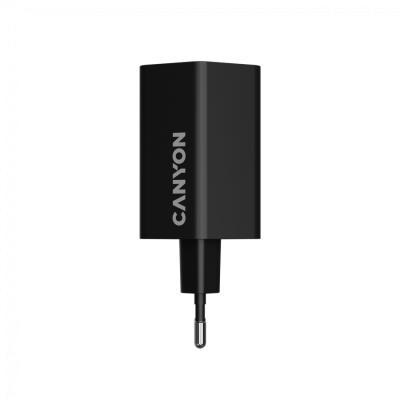 CANYON Ładowarka sieciowa HEXAGON 65 GaN 65W 2xPD 1xQC EU Czarna