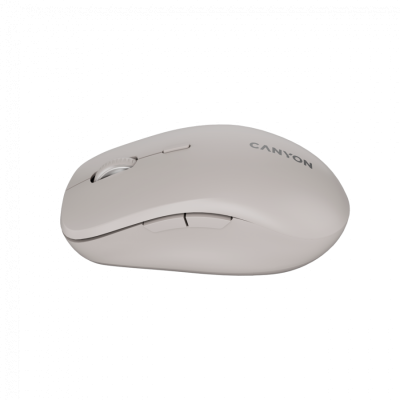 Canyon MW‑12 – mysz bezprzewodowa Dual‑Band 2.4 GHz + BT Beżowa