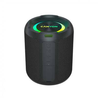 CANYON Głośnik Bluetooth OnMove 11 IPX6 TWS 20W EQ RGB Czarny