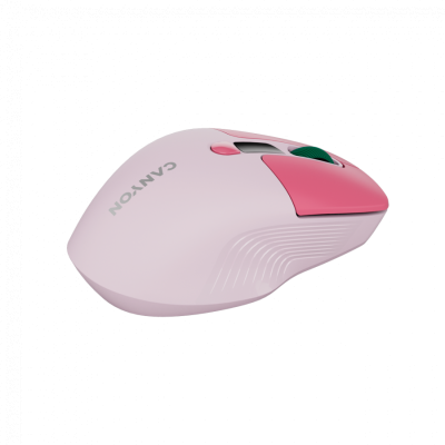 CANYON Mysz bezprzewodowa MW-26 LCD Cicha Dwa Tryby Różowa