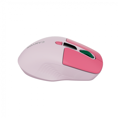 CANYON Mysz bezprzewodowa MW-26 LCD Cicha Dwa Tryby Różowa
