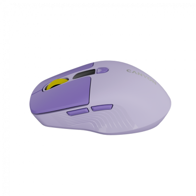 CANYON Mysz bezprzewodowa MW-26 LCD Cicha Dwa Tryby Fioletowa
