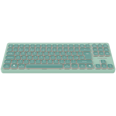 Canyon OnType 10 Low Profile – klawiatura przewodowa TKL zielona