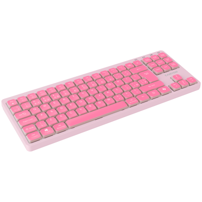 Canyon OnType 10 Low Profile – klawiatura przewodowa TKL (różowa, EN)