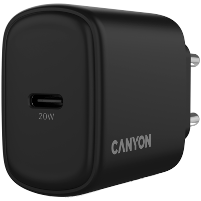 Canyon OnCharge 200 – ładowarka sieciowa USB‑C PD 20 W (czarna)