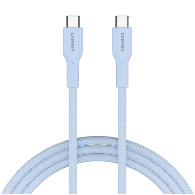 Canyon OnWire 60CL – kabel USB‑C do USB‑C 60 W, 1 m (jasnoniebieski)
