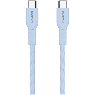 Canyon OnWire 60CL – kabel USB‑C do USB‑C 60 W, 1 m (jasnoniebieski)