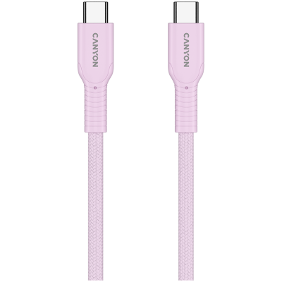CANYON Kabel OnWire 60CL C-C 60W  w oplocie 1m Różowy