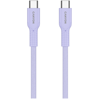 Canyon OnWire 60CL – kabel USB‑C do USB‑C 60 W, 1 m (fioletowy)