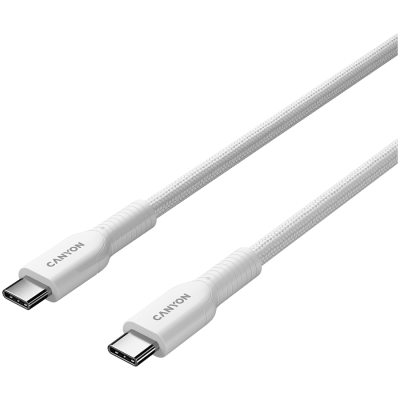 CANYON Kabel OnWire 60CL C-C 60W  w oplocie 1m Biały