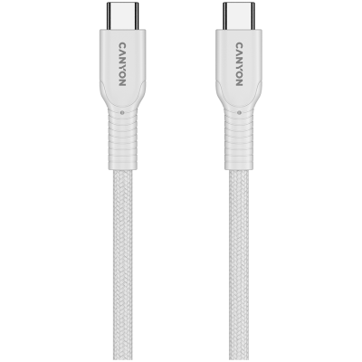 CANYON Kabel OnWire 60CL C-C 60W  w oplocie 1m Biały