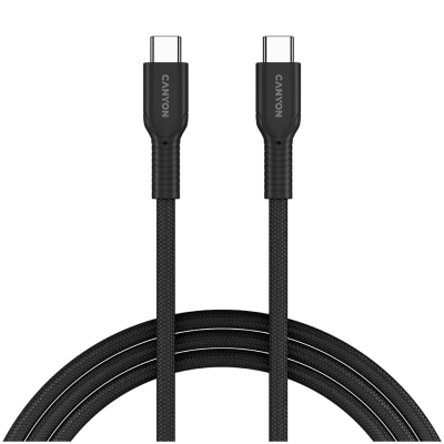 CANYON Kabel OnWire 60CL C-C 60W  w oplocie 1m Czarny