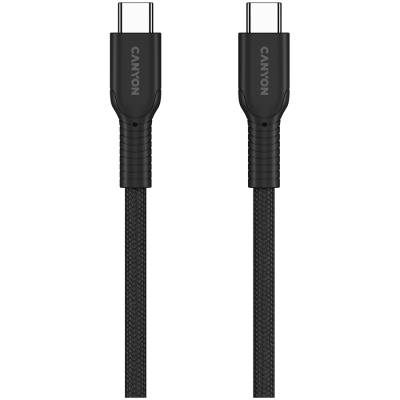 CANYON Kabel OnWire 60CL C-C 60W  w oplocie 1m Czarny