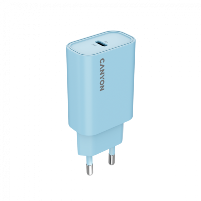 CANYON Ładowarka sieciowa OnCharge 30CL 30W 1xPD EU Niebieska