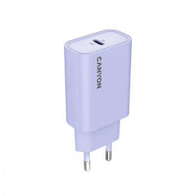 CANYON Ładowarka sieciowa OnCharge 30CL 30W 1xPD EU Fioletowa