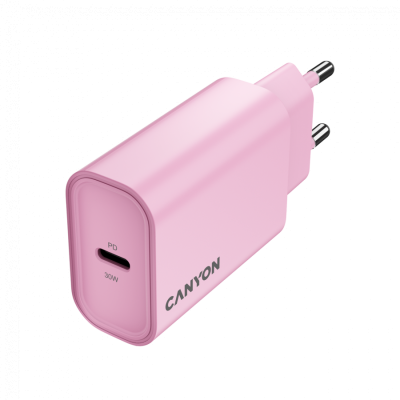 CANYON Ładowarka sieciowa OnCharge 30CL 30W 1xPD EU Różowa