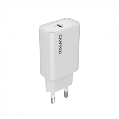 CANYON Ładowarka sieciowa OnCharge 30CL 30W 1xPD UK Biała