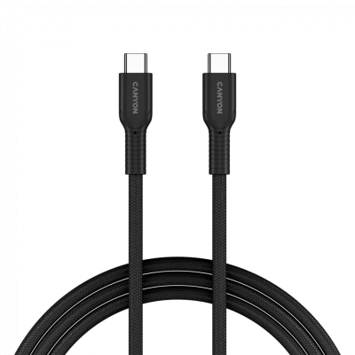 CANYON Kabel OnWire 60CL C-C 60W  w oplocie 1m Czarny