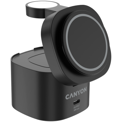 Canyon WCS405B – stacja ładowania 4‑w‑1 Qi2 z ładowarką 65 W