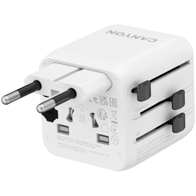 CANYON Adapter Podróżny OnTour One EU/UK/US/AUS Biały