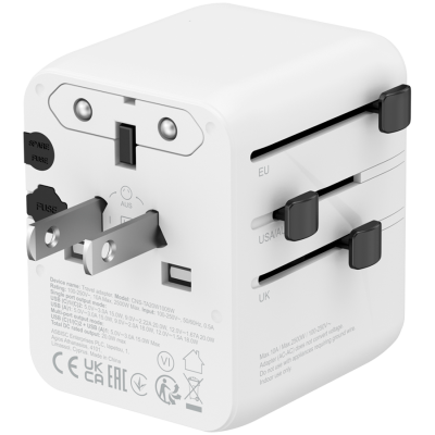 CANYON Adapter Podróżny OnTour 20W EU/UK/US/AUS Biały