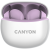 CANYON Słuchawki dokanałowe TWS-5 Etui Fioletowe
