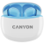 CANYON Słuchawki dokanałowe TWS-5 Etui Niebieskie