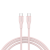 CANYON Kabel CC60SC10 C-C 60W 1m Silikonowy Różowo - Piaskowy