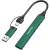 CANYON HUB DS-02 4 w 1 USB-A/C Zielony