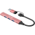 CANYON HUB DS-02 4 w 1 USB-A/C Różowy
