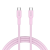 CANYON Kabel OnWire 60CL C-C 60W  w oplocie 1m Różowy
