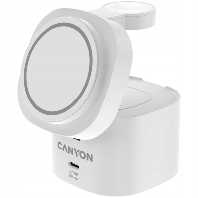 Canyon OnCharge 405 stacja ładowania 4 w 1 Qi2 biała