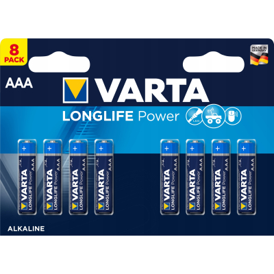 VARTA BATERIE ALKALICZNE R3 (AAA) LONGLIFE POWER 8szt