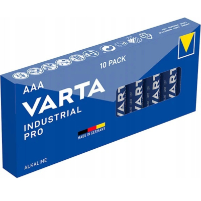 VARTA BATERIE ALKALICZNE R3 INDUSTRIAL PRO 10szt karton