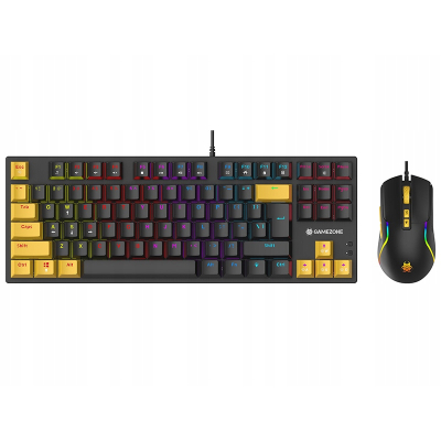 Zestaw Klawiatura i mysz komputerowa TRACER GameZone Hornet87 USB Gamingowa