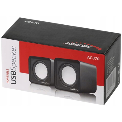 Zestaw głośników 2.0 Audiocore AC870R 6 W czerwony