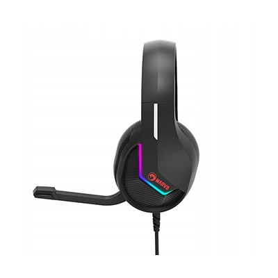 Marvo TACTIC 40 słuchawki z mikrofonem, przewodowa, czarna 2.0 podświetlane