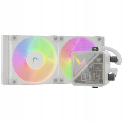 VALKYRIE V240 Lite ARGB White chłodzenie wodne AIO CPU Biały