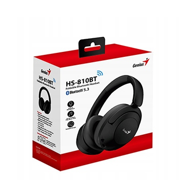 Genius HS-810BT słuchawki z mikrofonem, czarna, bluetooth