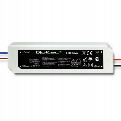 Qoltec Zasilacz impulsowy LED IP67 60W 12V 5A Wodoodporny Biały