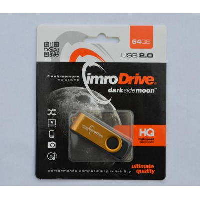 Pendrive Imro AXIS/64G USB 64 GB USB 2.0 złoty