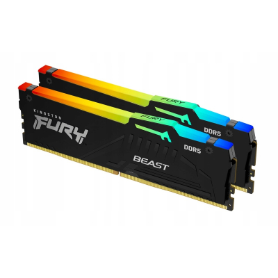 Pamięć DDR5 Fury Beast RGB 64GB(2*32GB)/5600