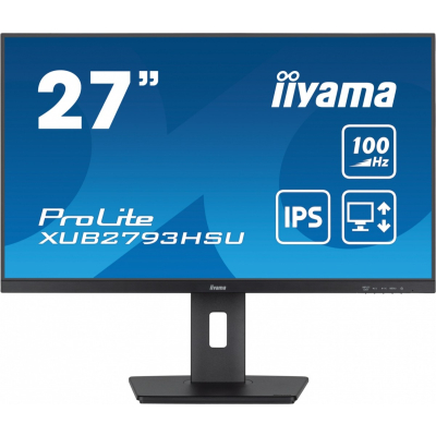 IIYAMA Monitor 27 cali XUB2793HSU-B6 IPS HDMI DP 2x2W USBx2 Flicker Sklep KOZIENICE RADOM