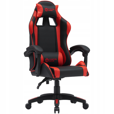 Canyon Core SGCH2 fotel gamingowy 90°-135° PU 120 kg czarno czerwony