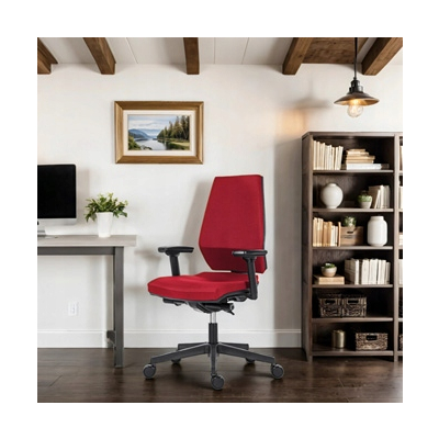 Powerton ERGO SIMA Ergonomiczny fotel biurowy, Czerwony